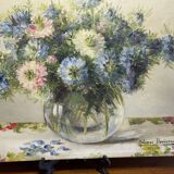 Bouquet de fleurs Solange Devienne gouache