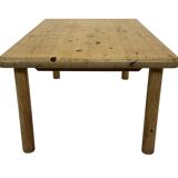 Vintage coffee table in pine 70s minimalist design