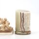 Vintage pale green natural onyx table lamp, 1970s.