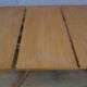 Oval table with 2 extensions baumann vintage central foot