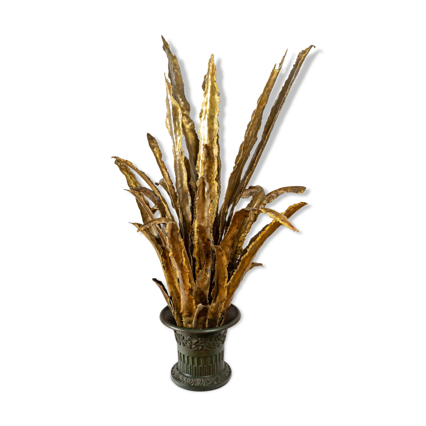 Bruni brass floor lamp, twentieth century