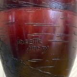 Delatte Nancy: lampe en pâte de verre époque Art Nouveau circa 1900