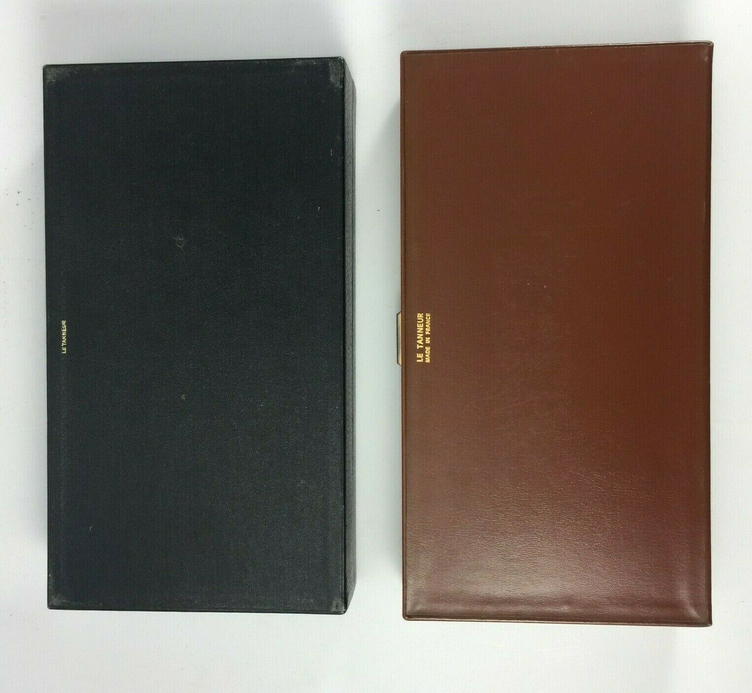 2 boxes the leather tanner box has games and box a cigars