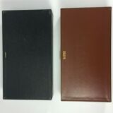 2 boxes the leather tanner box has games and box a cigars