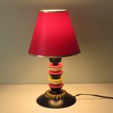 Table lamp in copper, plastic and Bakelite, early twentieth century, Belcique.