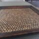 Tray in wood and woven rattan - 1st half of the 20th century