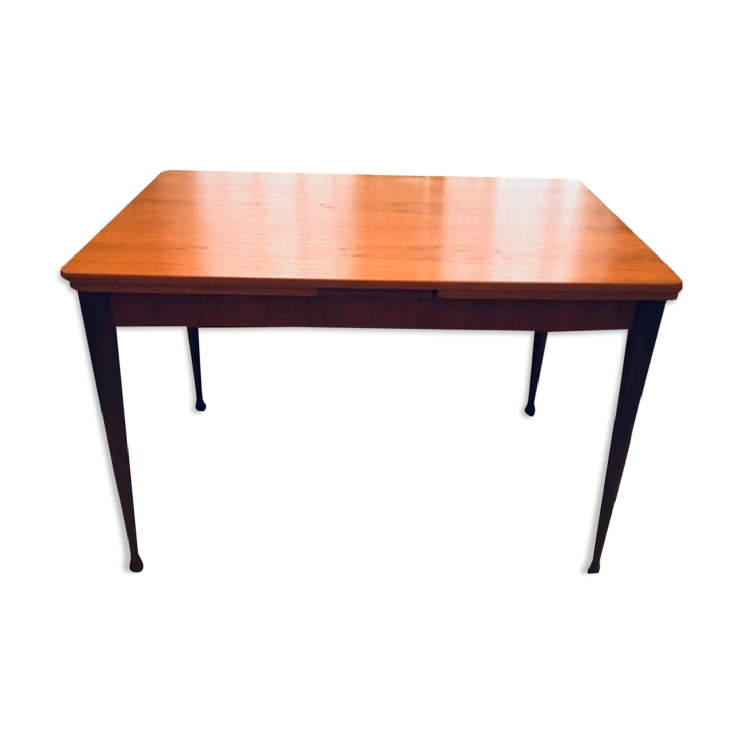 Danish dining table with built-in extension cords