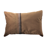Coussin vert et or en velours d'ameublement