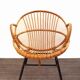 Rohe Noordwolde rattan vintage sixties design armchair