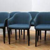 Suite of 6 Softshell armchairs, Vitra