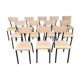 Chaises d'écoliers vintage