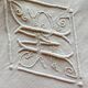 Large antique monogrammed flat sheet