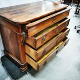 Commode en noyer d'époque Empire