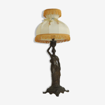 Lampe en régule L. Guillemin Art Nouveau
