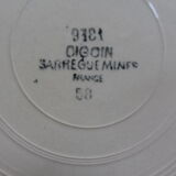 6 flat plates of Digoin Sarreguemines