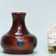 Vase céramique vintage marron et bleu