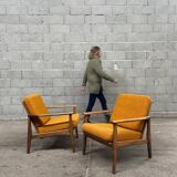 Saffron armchair pair