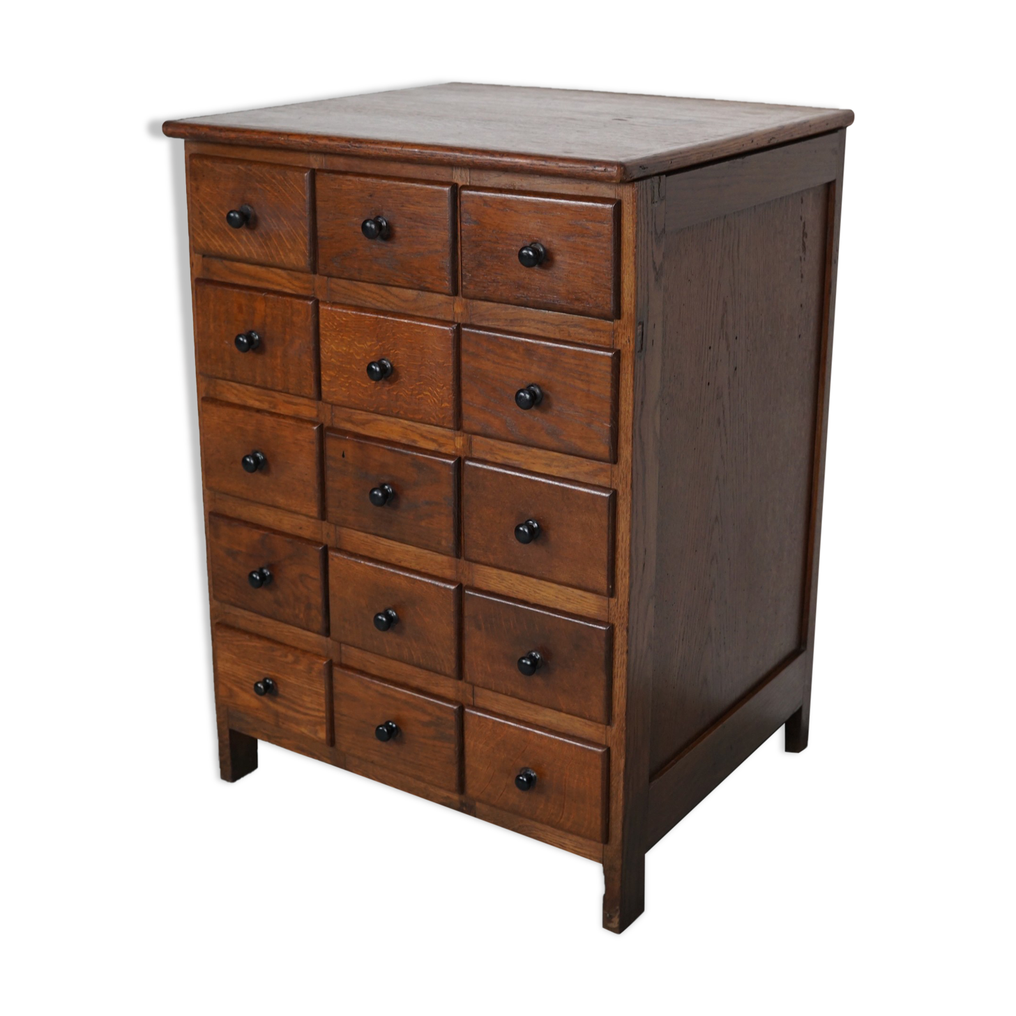 Dutch Oak Apothecary / Barber Cabinet, Early 20th Century