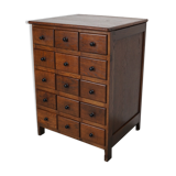 Meuble d'apothicaire en chêne hollandais, début du XXe siècle