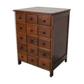 Dutch Oak Apothecary / Barber Cabinet, Early 20th Century