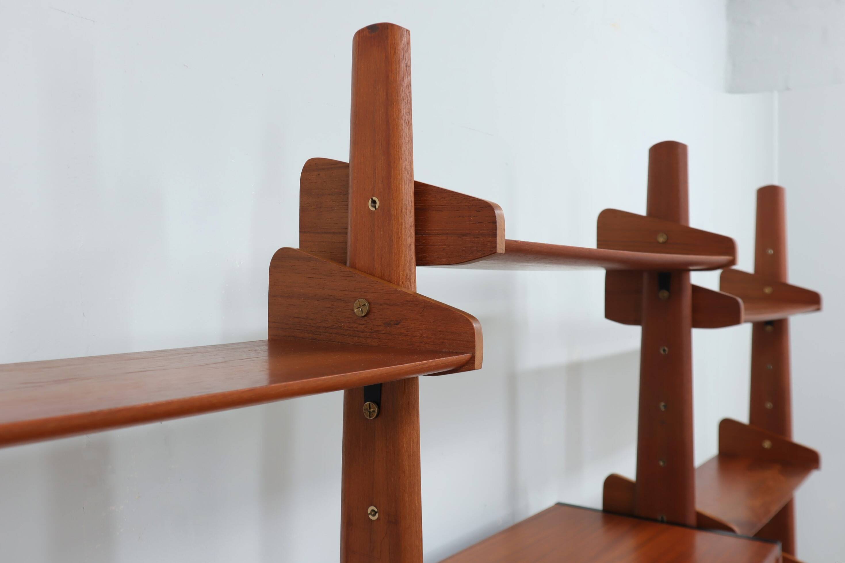 Mid century teak bookcase / shelves AV Arredamenti 1960s