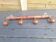 Old wooden coat hook imitating bamboo.