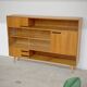 Buffet Vaisselier en bois blond Libena , ex Tchécoslovaquie 1970