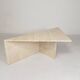 Mid-Century travertine coffee table with a triangular top, 1970s.