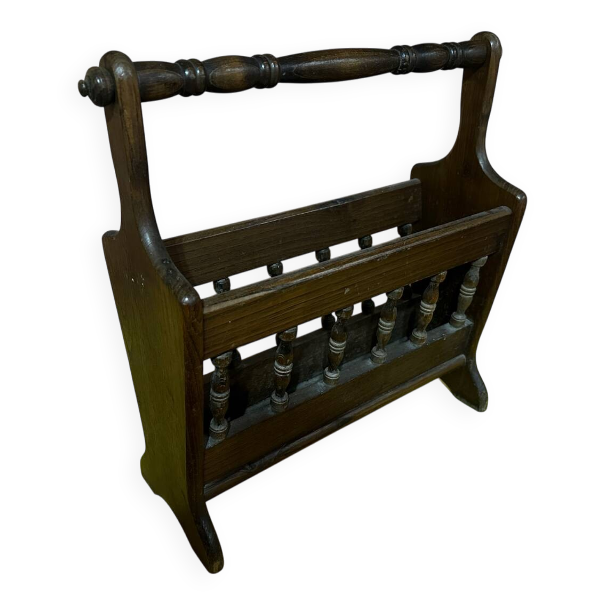 Vintage wooden magazine rack, Denmark