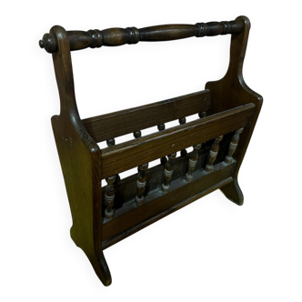 Vintage wooden magazine rack - origin Denmark