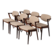 Dining chairs in rosewood, model 42, by Kai Kristiansen.