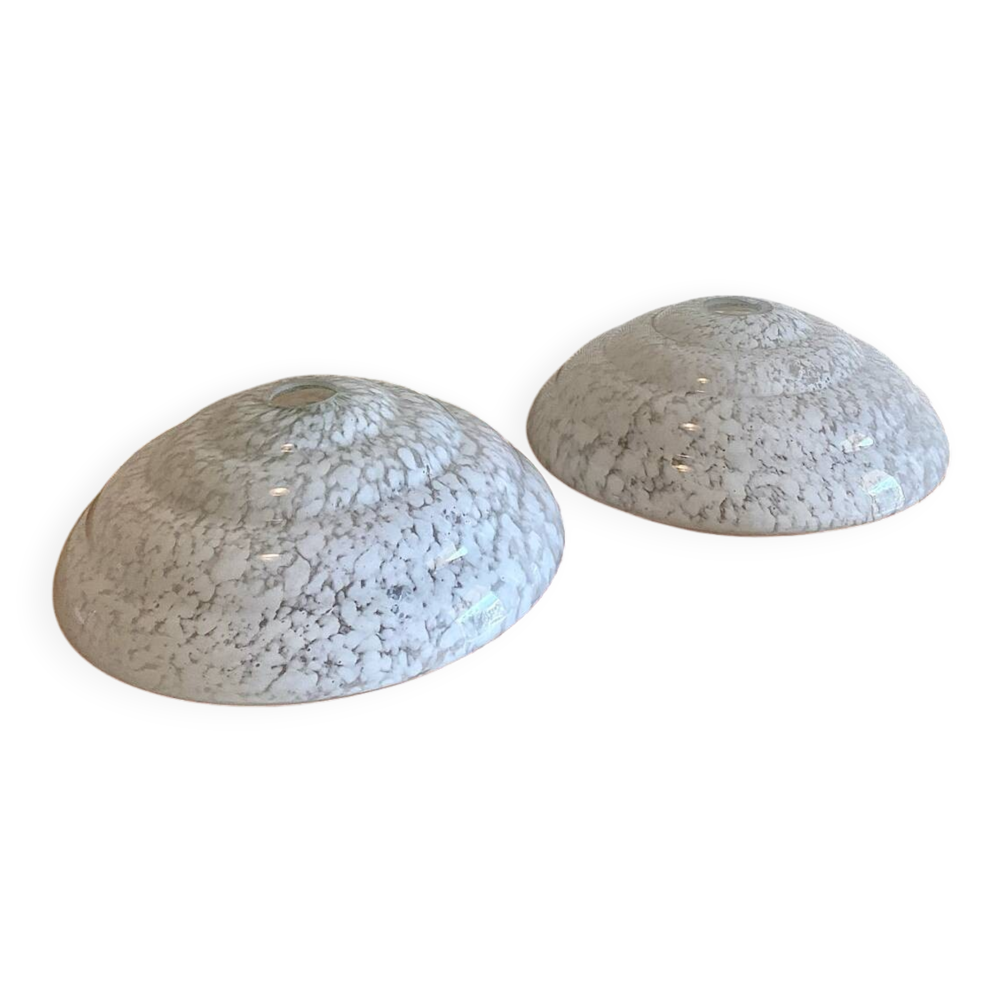 Abats-jours art déco en verre de Clichy