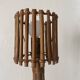 Vintage bedside table in rattan and bamboo, 1960s-70s, H29 cm.