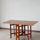 Scandinavian drop-leaf table – Bendt Winge – Teak and beech – 1950s/60s
