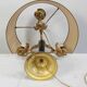 Golden brass lamp, empire style - early twentieth century
