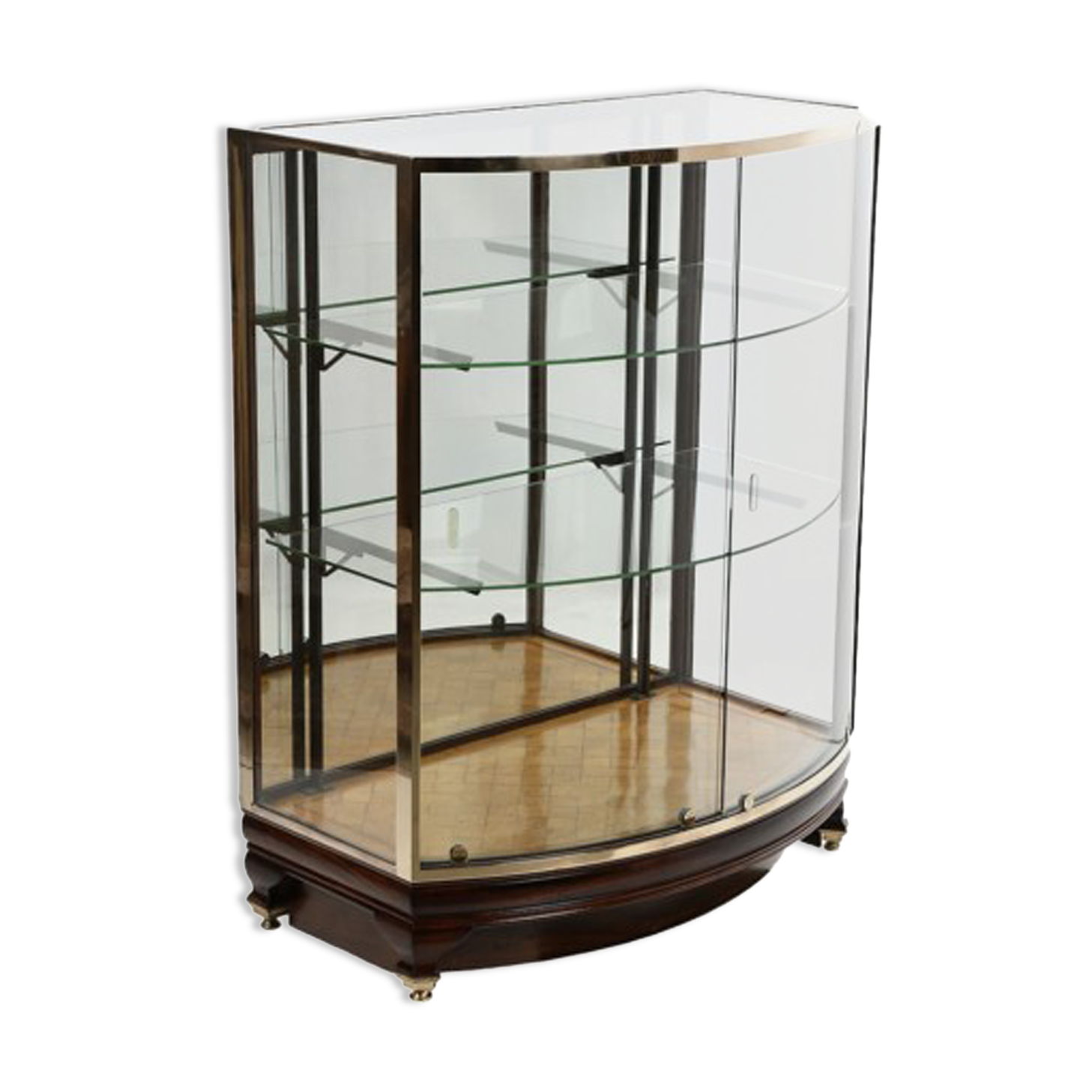 Brass and mahogany shop window