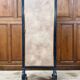 Brot mirror on legs, triptych glass in blackened wood, brass, Art Deco