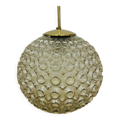 Suspension en verre à bulles de Limburg Glashütte, années 1970