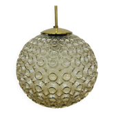 Suspension en verre à bulles de Limburg Glashütte, années 1970