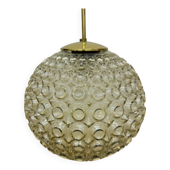 Suspension en verre à bulles de Limburg Glashütte, années 1970