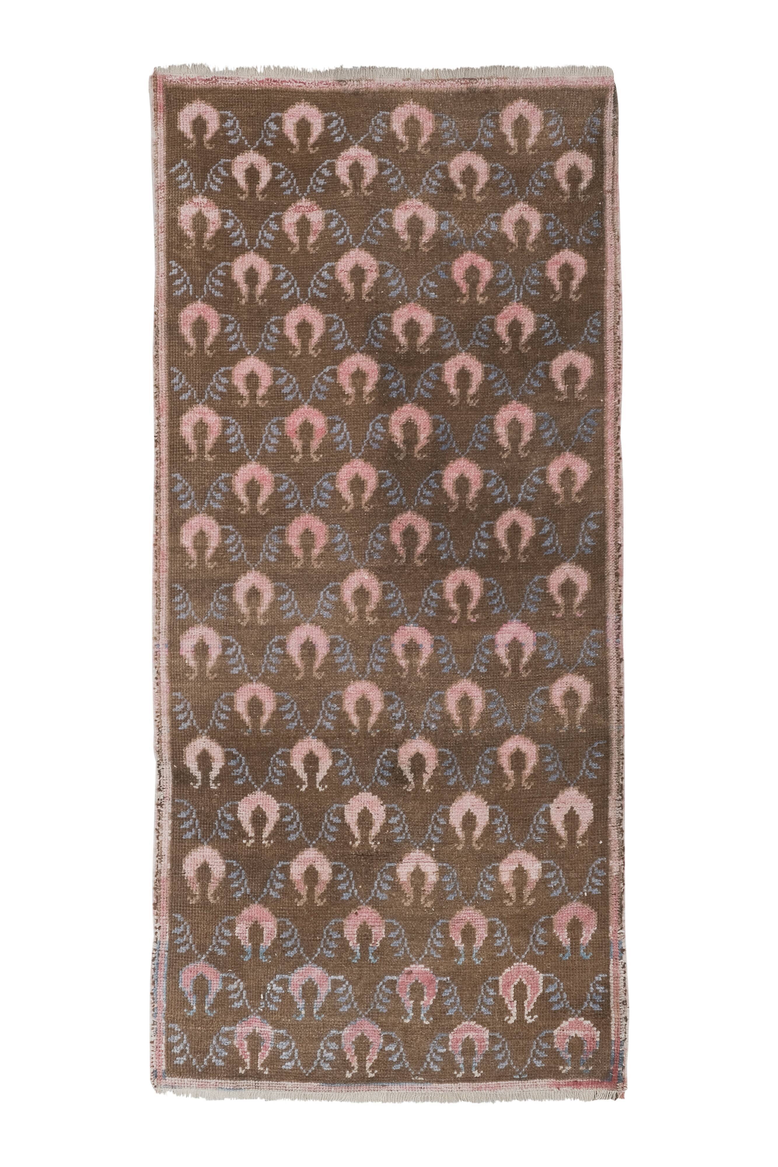 Vintage floral turkish runner