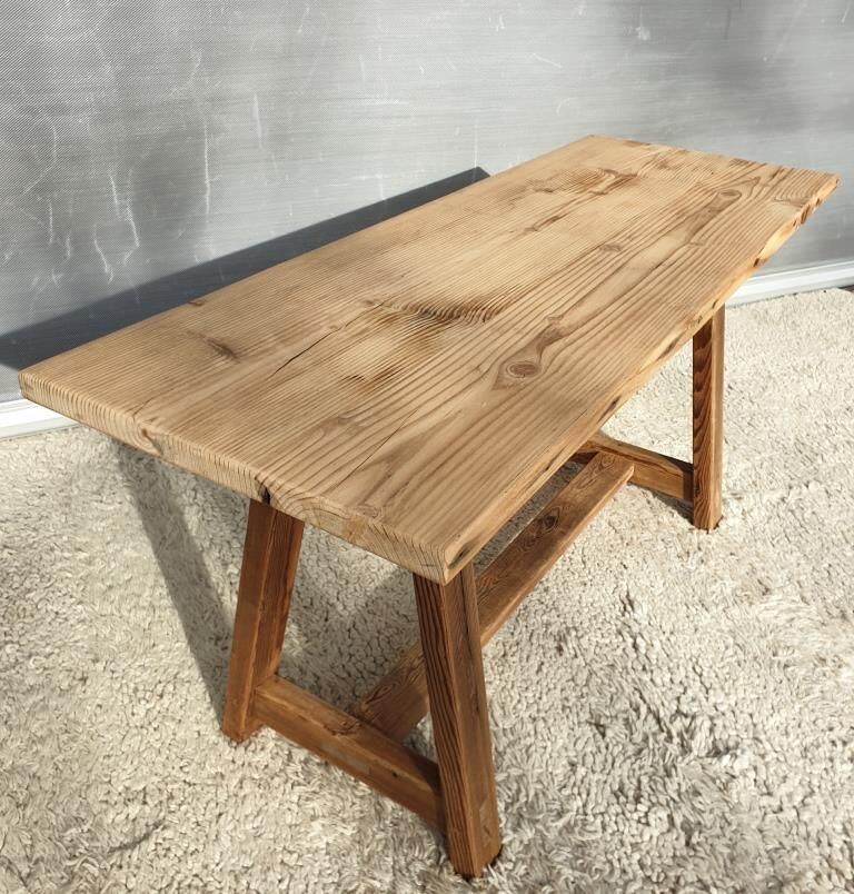 Coffee table workshop trestle Pine