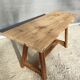 Table basse tréteau d'atelier d'atelier Pin