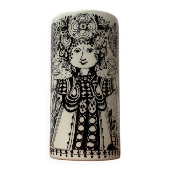 Danish Flora vase from the mid-century by Bjørn Wiinblad for Nymölle Denmark, 1960s.