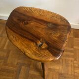 Solid olive stool