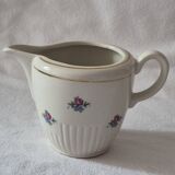 Cream jug half-porcelain Lunéville Keller and Guerin A586