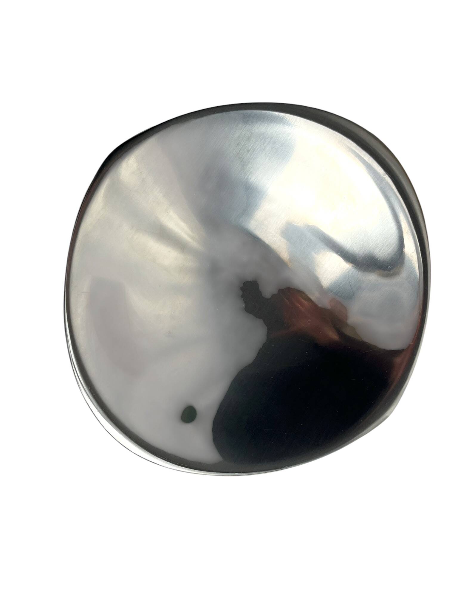 Stainless steel dish by Uginium Bouillet Bourdelle circa 1960