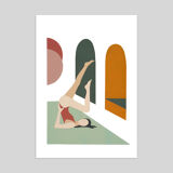 Lust Yoga - art print (A4) signed ACKEOGH