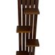 vintage wall shelf plant support, decoration oak wood