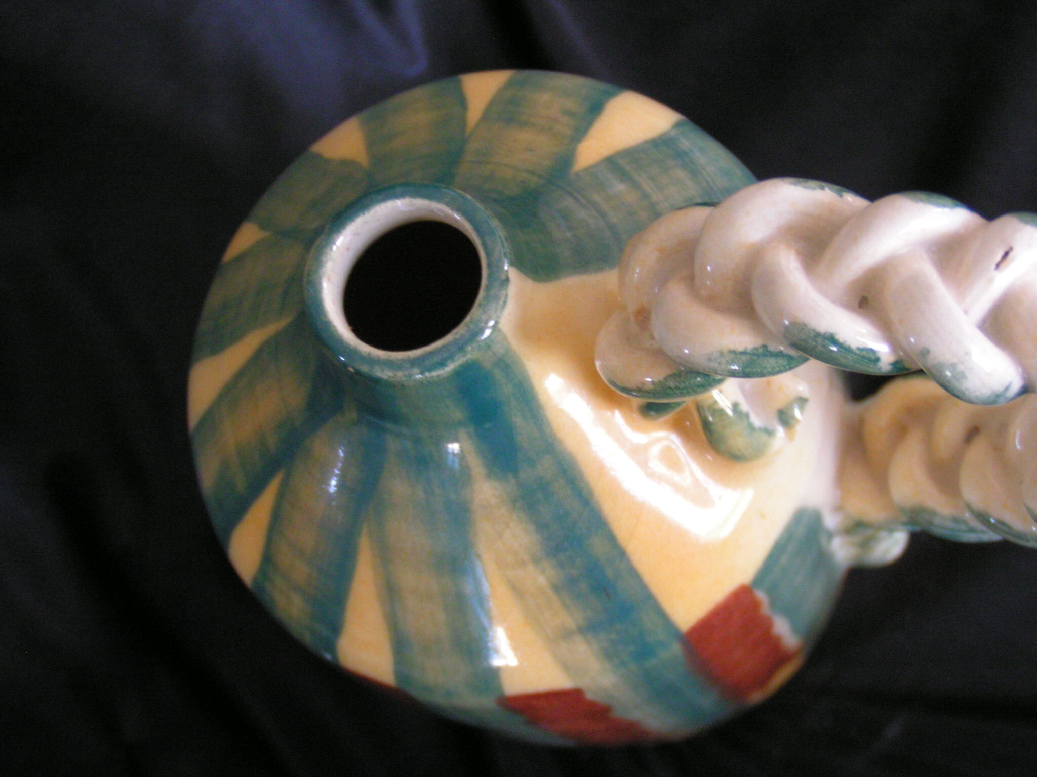 Vallauris pitcher in glazed earth